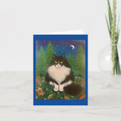 Vergeet me niet dat Tuxedo Cat Kaart (Voorkant)