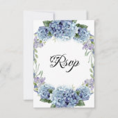 Vergeet-me-niet de Waterverf van de Bloemen Elegan RSVP Kaartje (Voorkant)