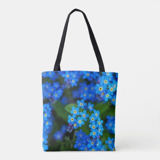 Vergeet-me-niet Floral Canvas tas (Achterkant)