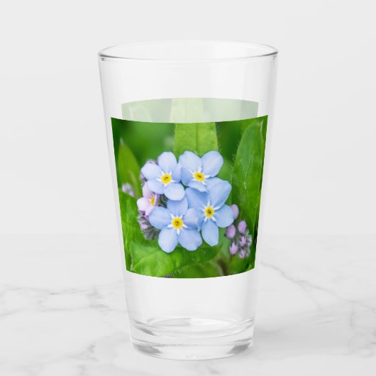Vergeet me niet, Glass Cup Glas (Voorkant)