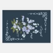 Vergeet me niet inpakpapier vel (Voorkant)