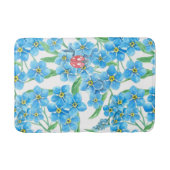 Vergeet me niet naadloos patroon badmat (Voorkant)