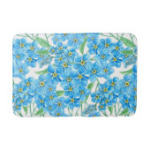 Vergeet me niet naadloos patroon badmat (Voorkant)