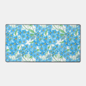 Vergeet me niet naadloos patroon bureaumat (Voorkant)