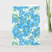 Vergeet me niet naadloos patroon kaart (Voorkant)