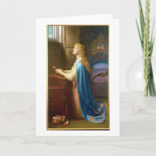 "Vergeet me niet" (olie op canvas) Kaart