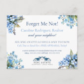 Vergeet me niet Real Estate Briefkaart Spring Pop  (Voorkant)