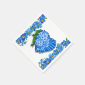 Vergeet me niet servet (Hoek)