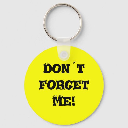 Vergeet me niet! sleutelhanger (Voorkant)