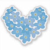 Vergeet me niet - Transparantie Sticker (Voorkant)