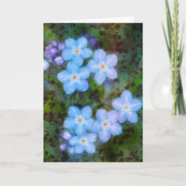 VERGEET ME NIET VERJAARDAG KAART