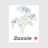 Vergeet-me-niet Vinyl Sticker (Vel)