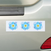 Vergeet-me-niet Vloer Bumpersticker (Op auto)