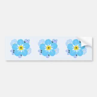Vergeet-me-niet Vloer Bumpersticker