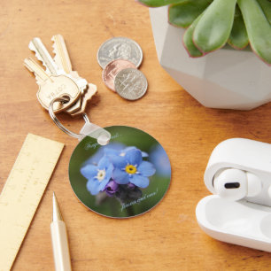 Vergeet me, niet voor altijd en nooit! sleutelhanger