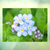 Vergeet me niet, Window Cling Raamsticker (Vel 3)