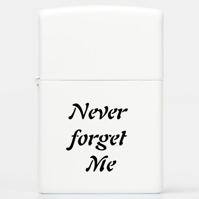 Vergeet me nooit (Voorkant)