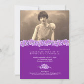 Vergeet-me-nots begrafenisviering van het leven pa kaart (Achterkant)