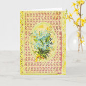 Vergeet me Nots Kaart (Gele Bloem)