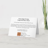 Vergeet me Nots Kaart (Achterkant)