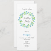 Vergeet me Nots Waterverf Kaart (Voorkant / Achterkant)