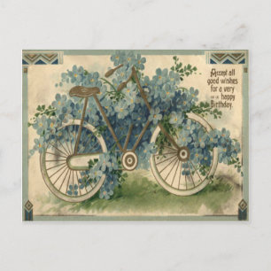 Vergeet-mij-niet-fietsverjaardag Briefkaart