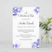 Vergeet-mij-niet Viering van het leven (Staand voorkant)