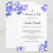 Vergeet-mij-niet Viering van het leven (Voorkant / Achterkant)