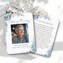 Vergeet-mij-nietbloemen Foto-gebetskaarten