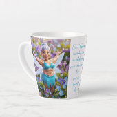 Vergeet-mij-nietje Bloemenfee Latte Mok (Linkerhoek)