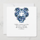 Vergeet-mij-nietje bloemhart ontwerp 8 foto's coll (Achterkant)