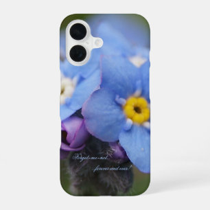 Vergeet-mij-nietje voor altijd en eeuwig! iPhone 16 hoesje