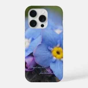 Vergeet-mij-nietje voor altijd en eeuwig! iPhone 15 pro hoesje