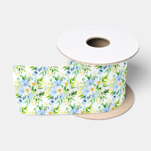 Vergeet-mij-nietjes en Madeliefjes Bloemen Lint