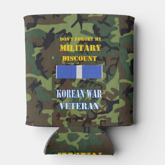 VERGEET MIJN MILITAIRE KORTING NIET BLIKJESKOELER (Achterkant)