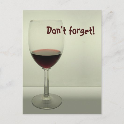 Vergeet niet - Briefkaart (Voorkant)
