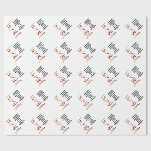 Vergeet niet dat de resistentie tegen antibiotica  cadeaupapier (Vlak)