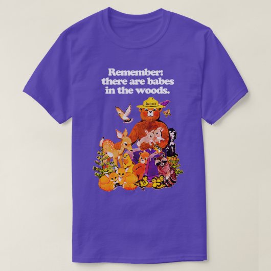 Vergeet niet dat er blokjes in de bossen zitten t-shirt (Design voorkant)
