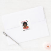 Vergeet niet dat het beter zal worden vierkante sticker (Envelop)