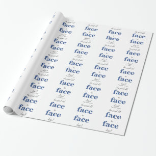 Vergeet niet dat het goede oude gezicht op het gez cadeaupapier