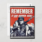 Vergeet niet dat het hier kan gebeuren briefkaart (Voorkant / Achterkant)