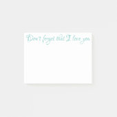 VERGEET NIET DAT IK VAN JULLIE Post-it Notes hou (Voorkant)