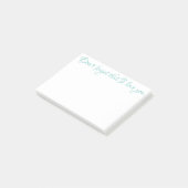 VERGEET NIET DAT IK VAN JULLIE Post-it Notes hou (Schuin)