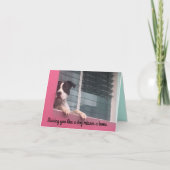 Vergeet niet dat je een kaart mist als een hond (Voorkant)