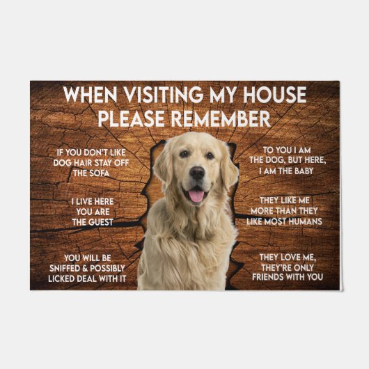 Vergeet niet dat Labrador Mat (Voorkant)