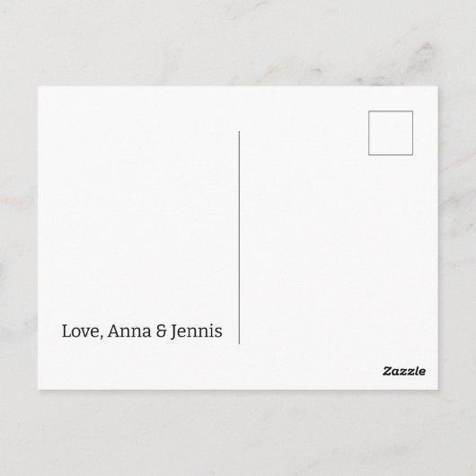 Vergeet niet dat we klaar zijn met zwangerschap briefkaart (Achterkant)