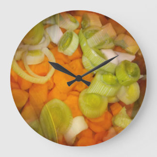 Vergeet niet de veg Wall Clock 2 voor te bereiden Grote Klok