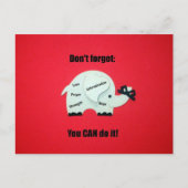 Vergeet niet: je kunt het! briefkaart (Voorkant)