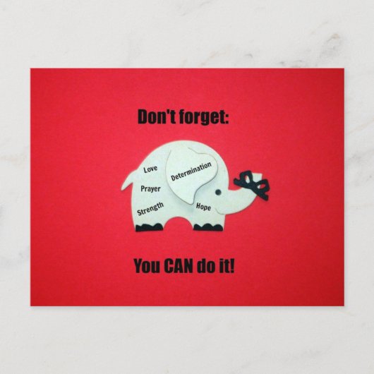 Vergeet niet: je kunt het! briefkaart (Voorkant)