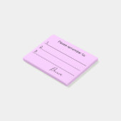 Vergeet niet naar of Jouw tekst Post-it® Notes (Schuin)
